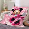 1 unidad, Manta de felpa de lunares rosas de Minnie Mouse, Colcha suave para cama, sofá, viajes