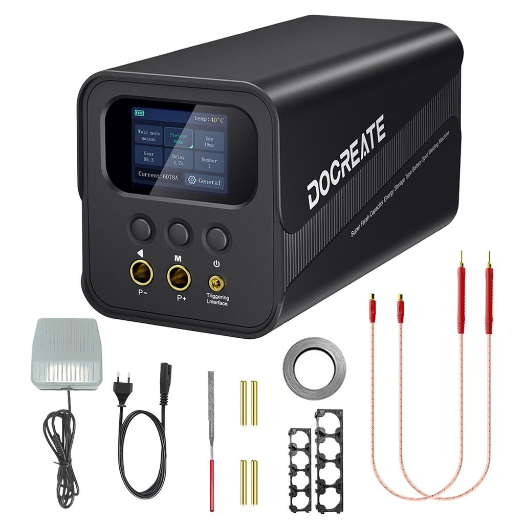 Spot Welder 99 Gears Adjustable Handheld Spot Welder 2 Inch LCD Screen for Battery Packs DIY & Repair
