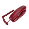 Wall Mount Landline Telephone Extension No Caller ID Home Phone For Hotel Family(Red)