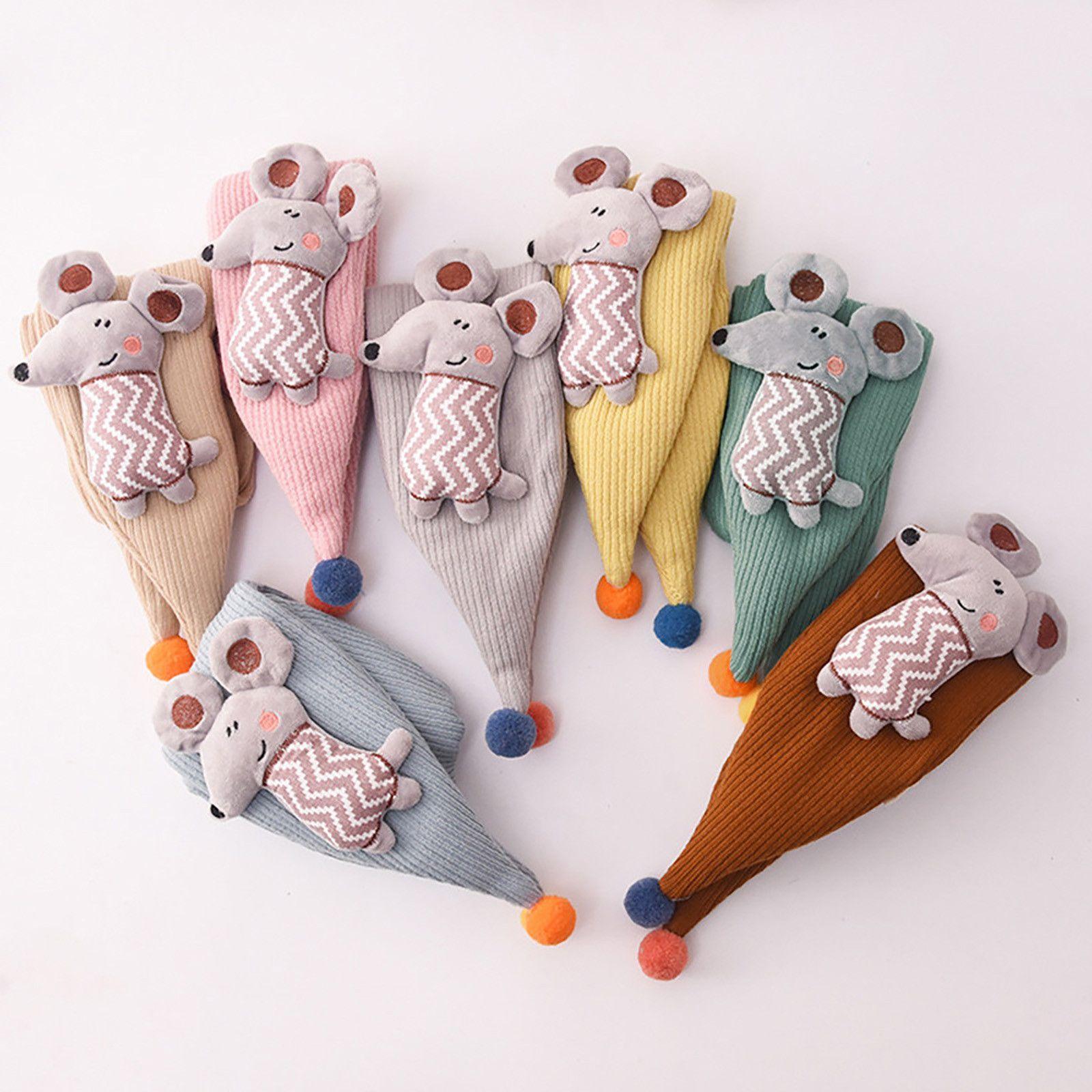 

Модные теплые осенние и зимние шали с героями мультфильмов, утепленный шарф, вязаные шарфы нагрудник