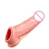 Silicone Reusable Penis Sleeve Flexible Glans Penis Enlarger Extender Delay Ejaculation Male Sex Toys No Vibrators Adult Product