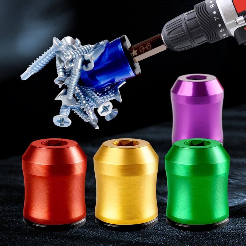 Screwdriver Head Magnetic Ring Strong Magnetic Screw Holder Ring for Drill Tools/Mechanics/Carpenters