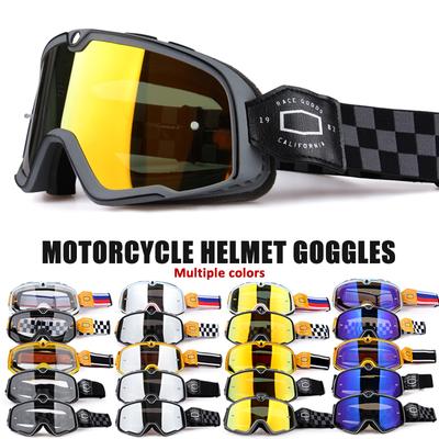 Gogle Motocyklowe Retro Gogle Narciarskie Okulary Przeciwsłoneczne Gogle ATV Pasek Antypoślizgowy AntiUV Cafe Racer Chopper Jazda Rowerem Wyścigi Darmowa wysyłka