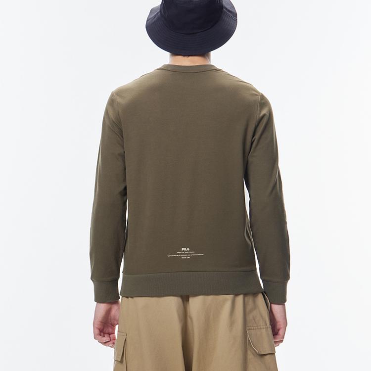 New FILA Sweatshirt Men's Withered Moss Green F11M138206F-KK