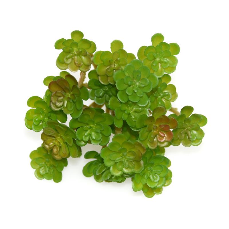 12pcs Simulation Green Plants Plastic Small Succulents Fake Flower DIY Garden Bonsai Artificial Succulent Plant Cafe Decoration