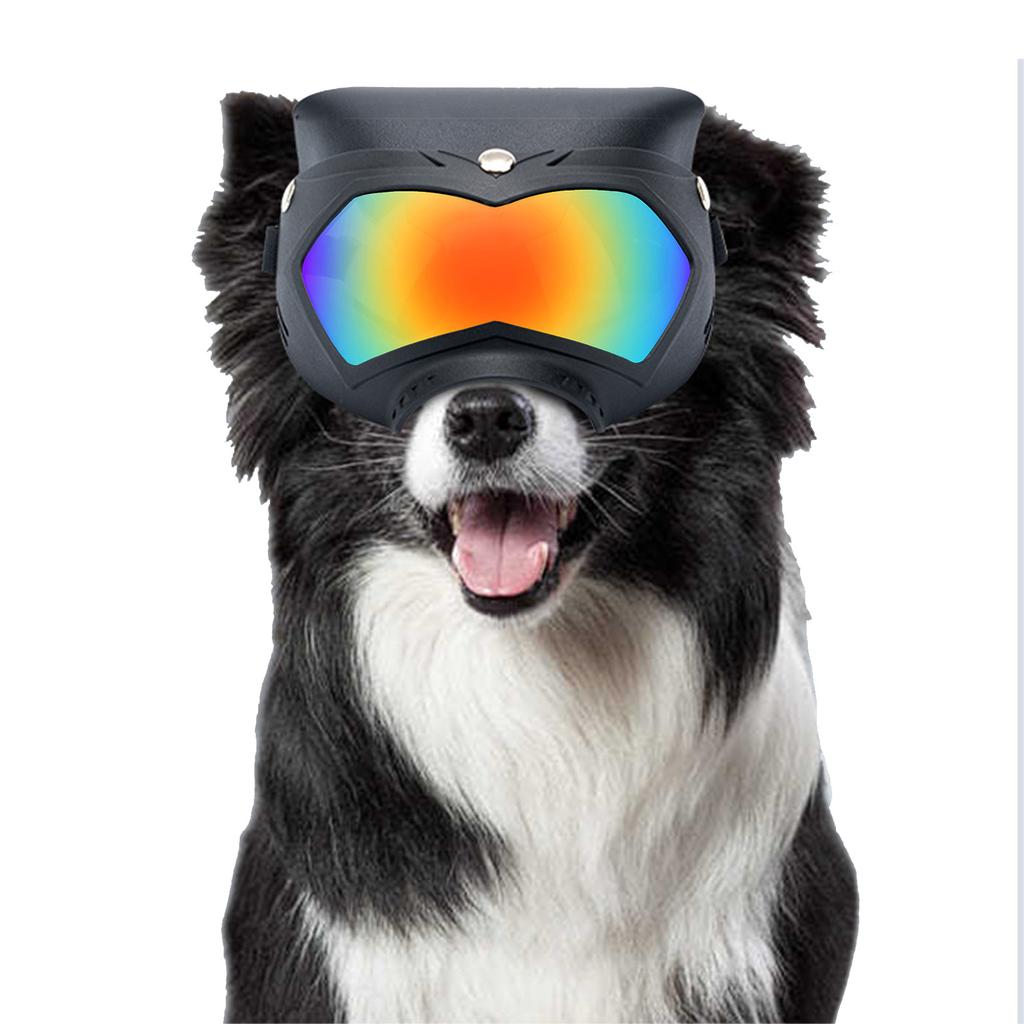 Dog Hat with Goggles Windproof Breathable Lightweight Design Dog Sunglasses Pet Glasses for Outdoor Riding Driving Hiking