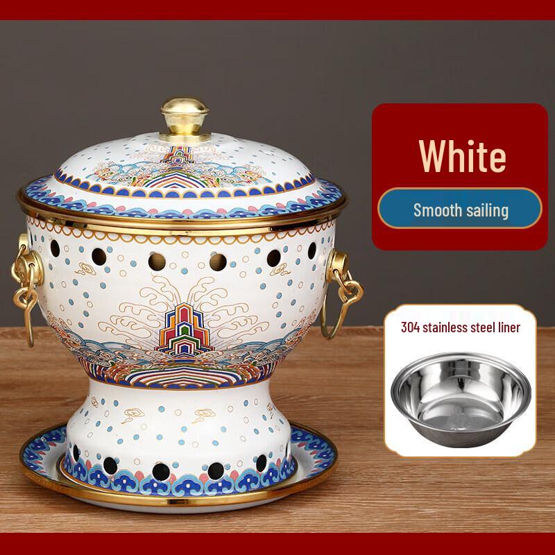 Qiwei Pure Copper Enamel Personal Hot Pot