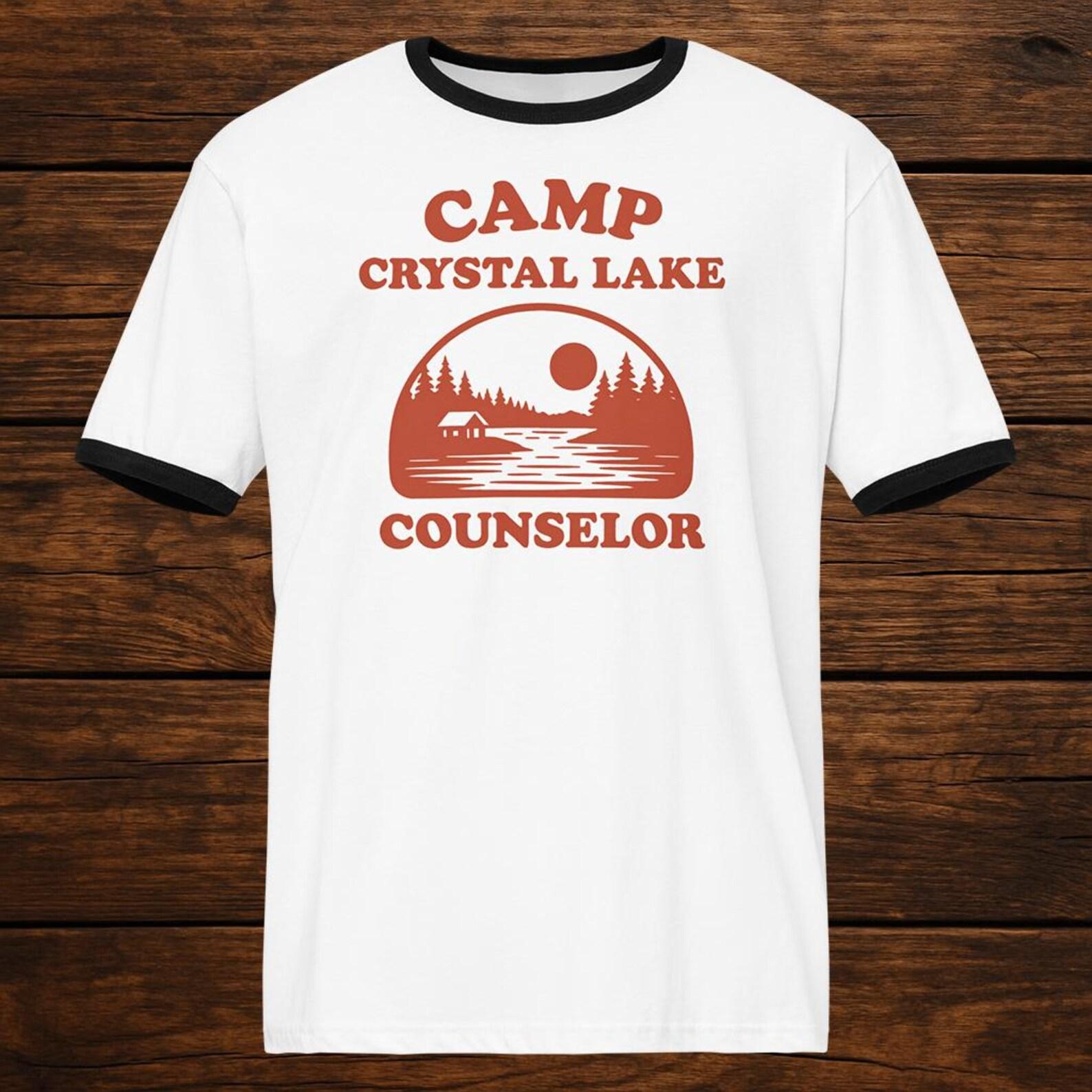 Camp Crystal Lake Counselor - Horry Movie Parody Halloween Costume Shirt - Unisex XL