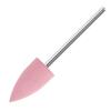 Pink Rubber Burr G1020K Flame Silver Shank