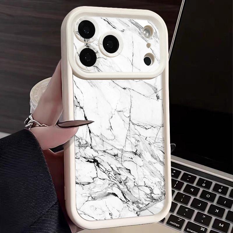 Marble Pattern Phone Case For iPhone 17 Pro Max Shockproof Bumper Soft Cover For iPhone 16 15 14 13 Pro Max 16E 17E