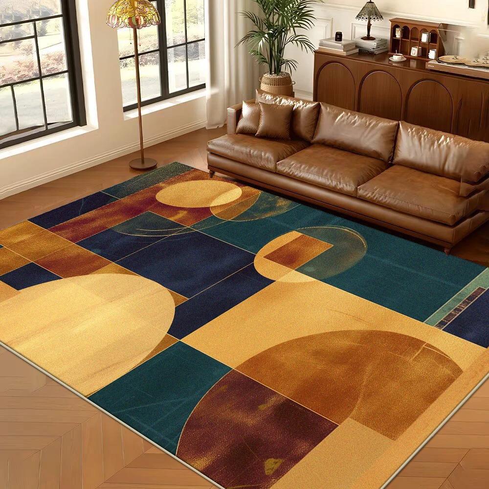 Nordic Abstract Decoration Rug for Living Room Home Sofa Area Lounge Non-slip Carpet Bedroom Study Washable Entrance Door Mat