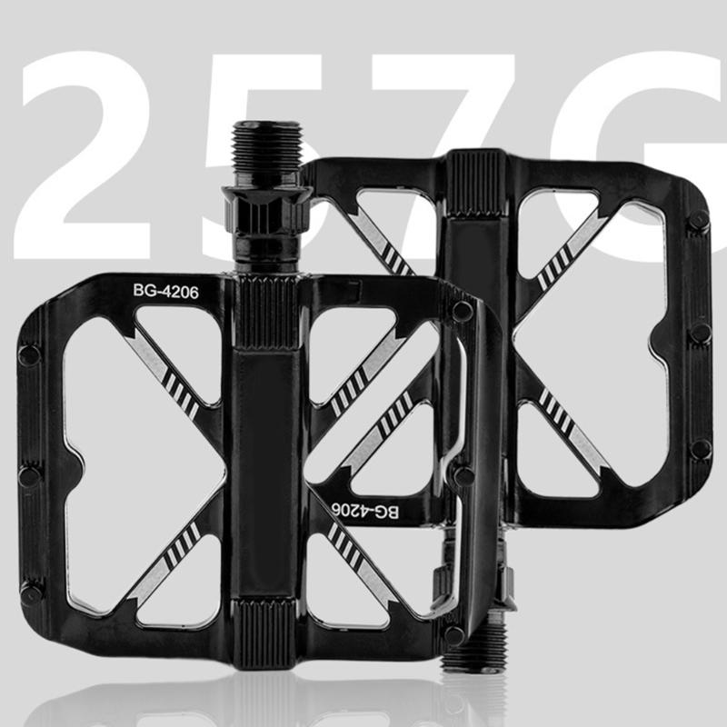 Mountain Bicycles Pedals Flat Pedals Bike Footboards Platform Nonslip Pedals 9/16" Nonslip Wide Platform Bicycles Pedals