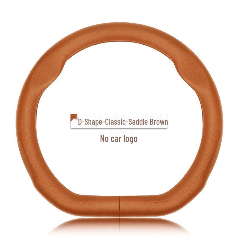 Genuine Leather Luxgen Steering Wheel Cover - Universal Fit for U6, Big 7, S5, U5, 7MPV, Na 5, Rui 3 Models