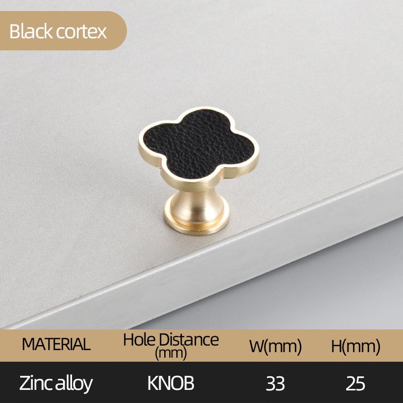 Oukali Four Leaf Zinc Alloy Furniture Mix Color Cabinet Handles Knobs