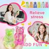 1 Stück Aurora Gummibär - Sensorisches Stressabbau-Spielzeug, Geleeartige Füllung, Knetspielzeug, Dekompressionsspielzeug, Angstlinderndes Spielzeug