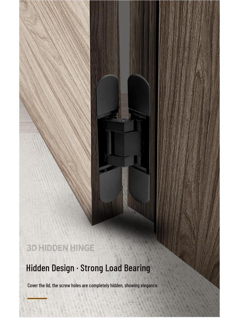 3D Adjustable Concealed Hinge for Hidden Doors