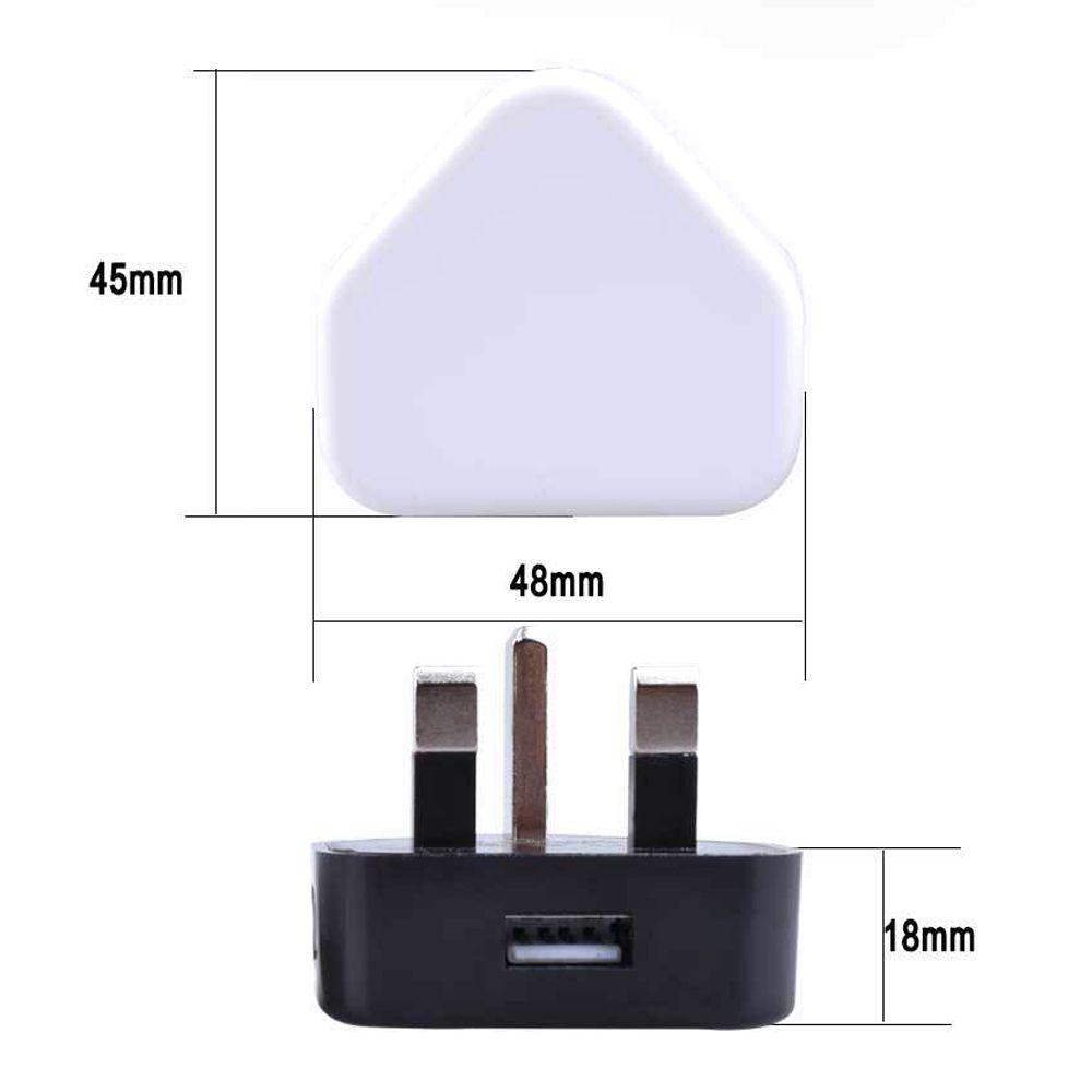 Home 5V 1A 1 Port USB-Netzteil UK-Stecker USB-Ladegerät Wandladegerät