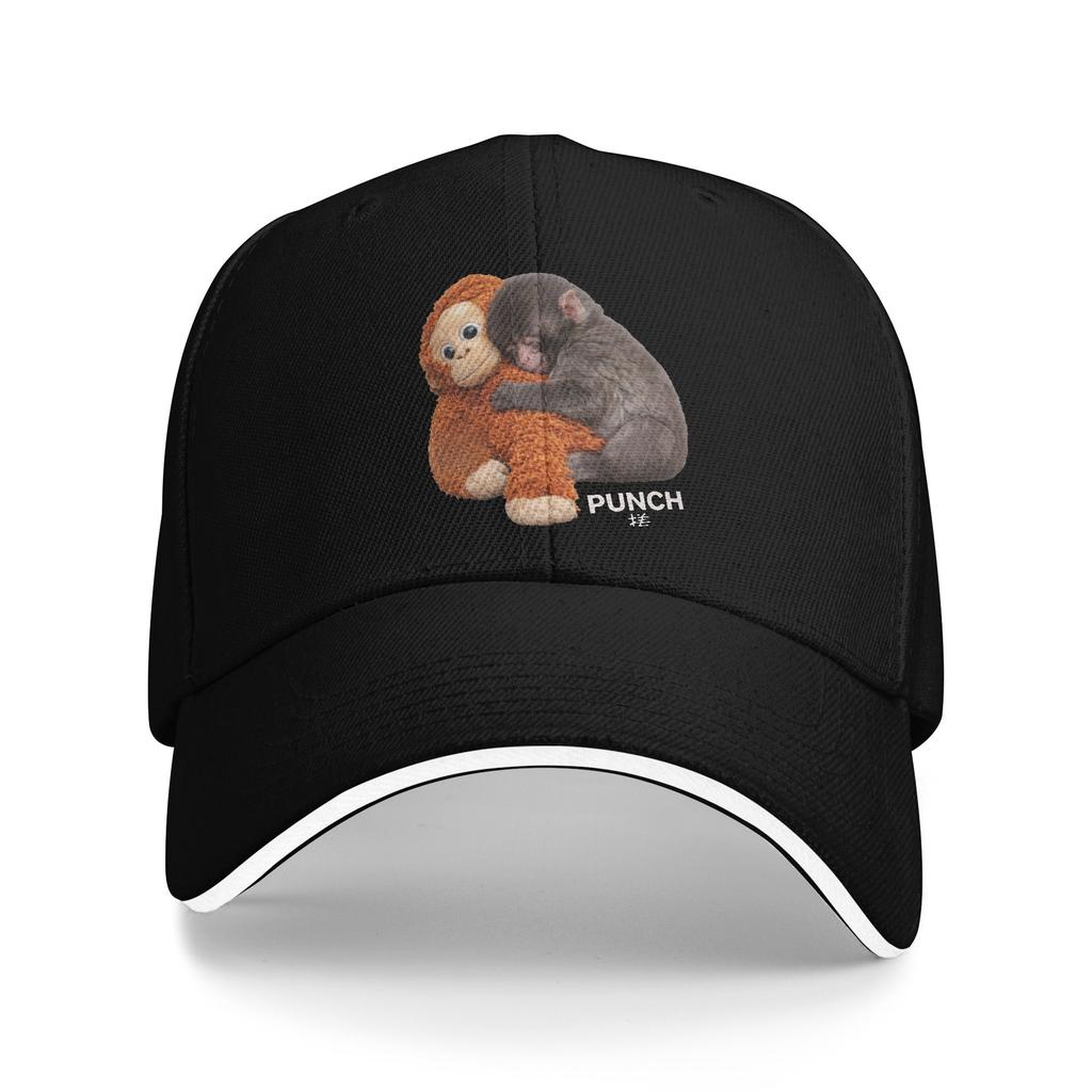 Unisexs WoUnisexs Punch the Monkey Cute Outdoor Hat Trucker Cap Casual Baseball Cap Sunscreen Sunshade