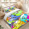 Regenbogenfreunde Bettwäsche-Set, 1 Bettbezug & 2 Kissenbezüge Weich Bequem Schlafzimmer Heimtextil Dekoration