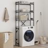 Sonoma Grey Washing Machine Shelf 67x25x163 Cm Engineered Wood