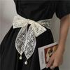 Black And Fashionable Cream Lace Waist Belt For Women Ideal For Summer Outfits Dresses And