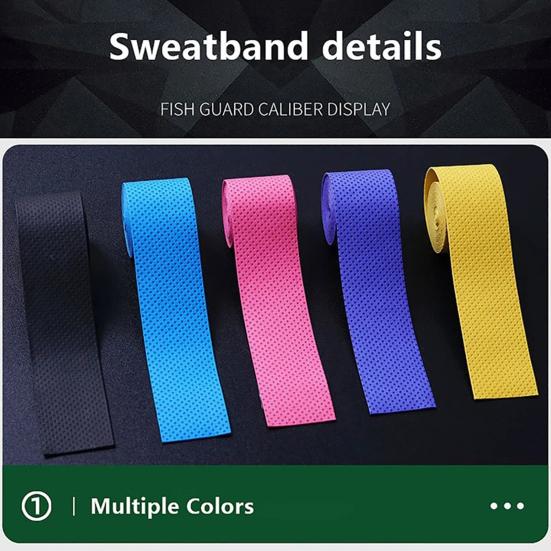 5 Stück Badminton Schläger Griffband Anti-Rutsch Schweißabsorbierend Stoßfest Atmungsaktiv Elastisch Angelrute Tennis Schläger Schläger Übergriff Wickel