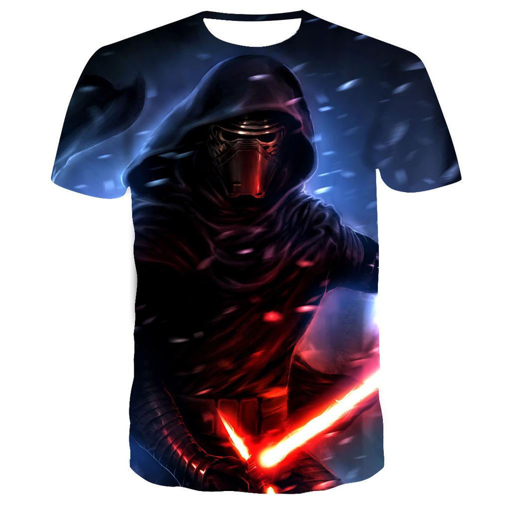 Star Wars Graphic T Shirts Men Darth Vader Stormtrooper Logistics Operations Summer T-shirt Men's and Women's Oversized Tops
