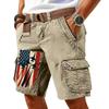 Pantaloncini Cargo Casual Stampati da Uomo per l'Estate con Tasche Multiple