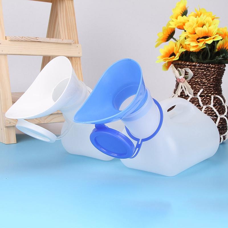1000ML Unisex Portable Urine Urinal Toilet Aid Bottle For Traveling Camping Outdoor+Feminine Adapter
