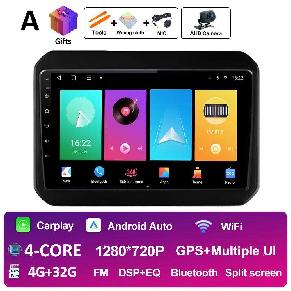 For Suzuki Ignis 2016 2017 2018 2019 2020 Android Auto Wireless Carplay DSP Stereo Autoradio Cooling Fan QLED IPS Screen WIFI 4G