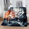 Ronaldo's Powerful Football Legend Cr7 Blanket Comfortable Perfect for Chair Sofa Office Four Seasons Multipurpose Digital Print