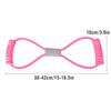 2Pcs 8 Shaped Pull Rope Chest Expander Elasticity Belt Stretching Strap Yoga Fitness Equipmentpink