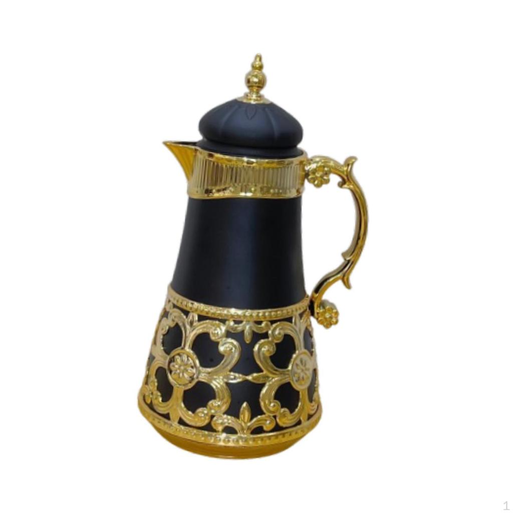 1L Coffee Pot Multipurpose Water Carafe Glass Liner Jug Insulated Tea for Home Cafe