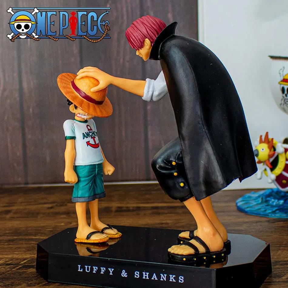 Anime Figure One Piece Luffy Four Emperors Shanks Straw Hat Luffy Action Figure Monkey D Luffy Collection Figure Doll Toys