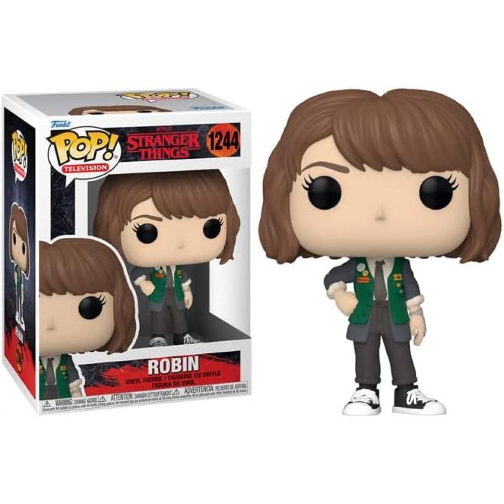 Pop Tv Stranger Things   Funko Vinyl Figure Robin Buckley Video Store Outfit  Se