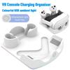 Charging Dock for Meta Quest 3S VR Charging Station W/ RGB Light Charging Stand Headset Display Stand and Controller Mount