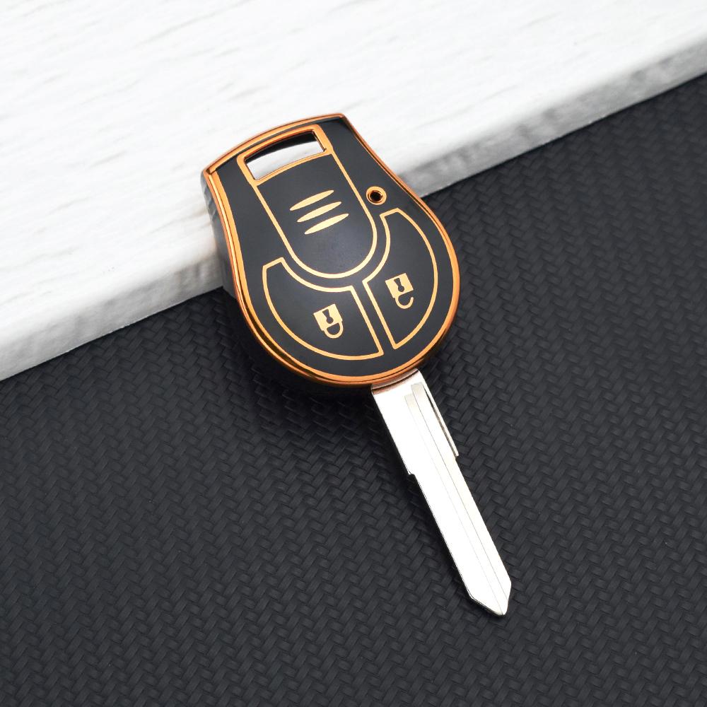 Car Key Case For Nissan Sylphy Cube Juke Rogue Micra Qashqai Altima Maxima Sentra Versa Transmiter 2/3 Buttons Cover Key Chain