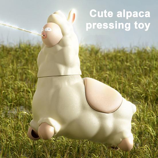 Water Squirting Toy Interactive Alpaca Water Sprayer 45 Degrees Rotating Head Fun Summer Water Toy for Kids