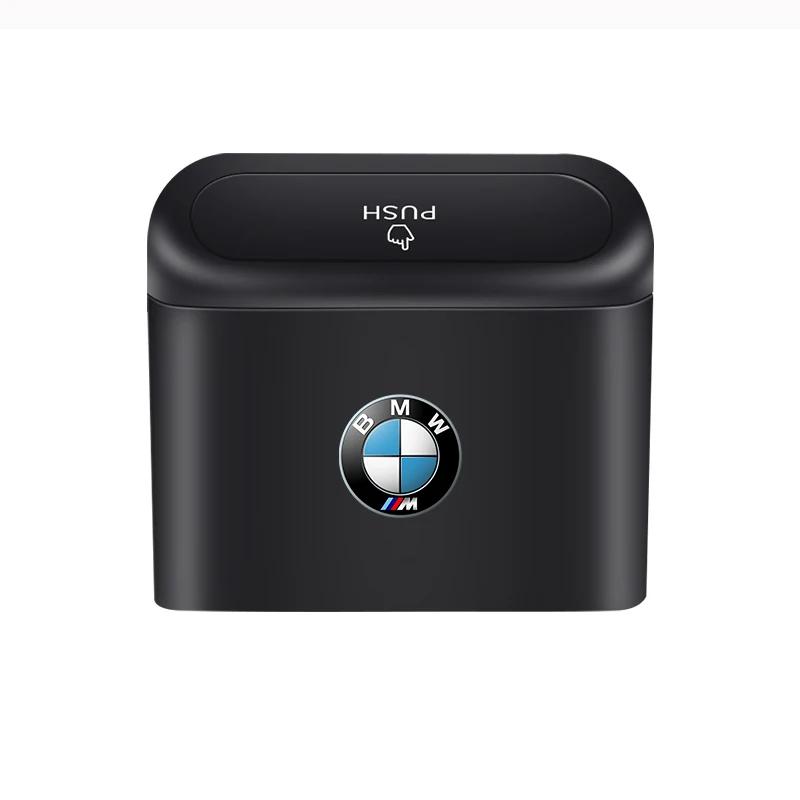 

2025 Hot Car Trash Can Portable Hanging Vehicle Garbage Case Car Logo For BMW E34 E46 E39 E38 E90 E60 E36 F30 F30 F10 E92 E38 E9