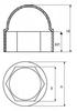 Cover cap, screw cover, M6/10, 20 PCS, GRAY
