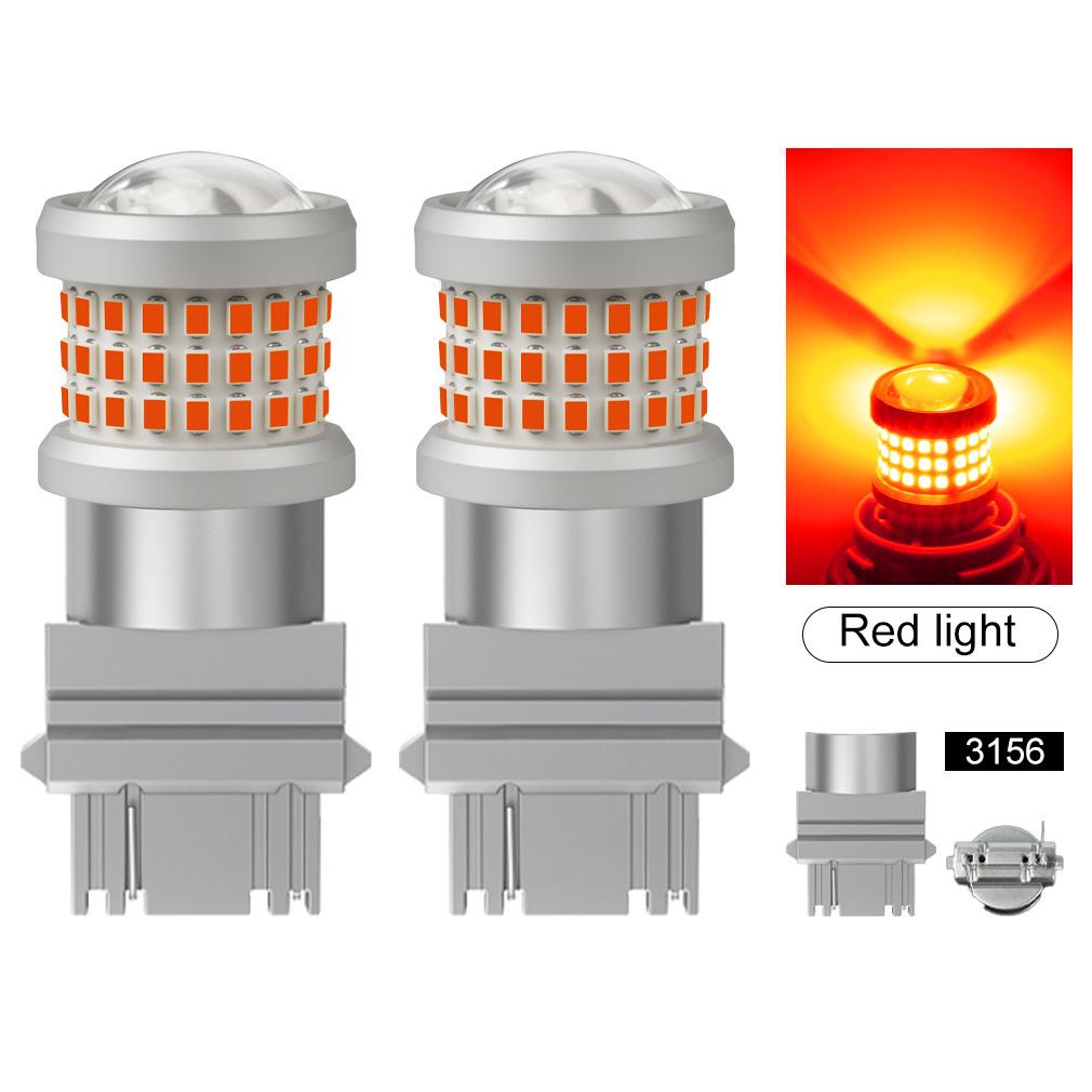 2Pcs P21W Led 1156 T20 W21/5W 7443 P21/5W T25 2000LM Car Bulbs 7440 BA15S BAY15D BAU15S PY21W Auto DRL Light 1157 3157 Reverse Turn Signal Brake Lamp