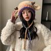 Deer Storage Hat - Festive Festival Antler Hat & Handbag, Windproof Foldable