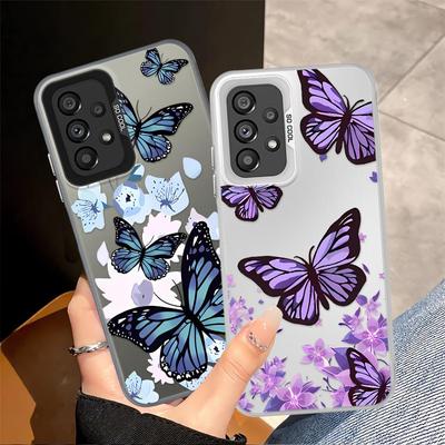 INS Retro Butterfly Phone Cover Case for Samsung Galaxy A13 A17 A52 A32 A36 A23 A71 A14 A56 A54 A12 A16 A34 A72 A25 A73