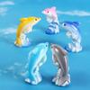 Cartoon Seven Color Dolphin Simulation Car Desktop Ornaments Dolphins Micro Landscape  Aquarium