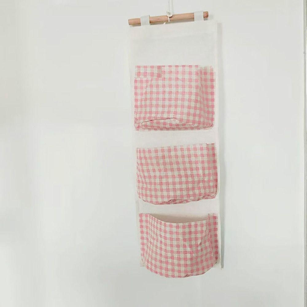 

Водонепроницаемая подвесная сумка большой вместимости для хранения, удобная сумка для хранения для общежития розовый