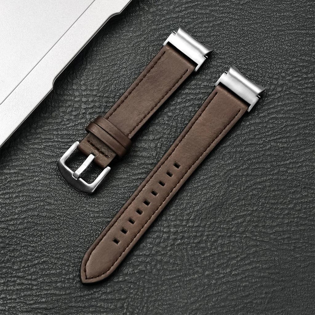 Leather Strap for Samsung Galaxy Watch 6 Classic 47mm 43mm Band No Gaps Bracelet Correa for Galaxy Watch 7 6 5 4 5Pro 45MM Strap