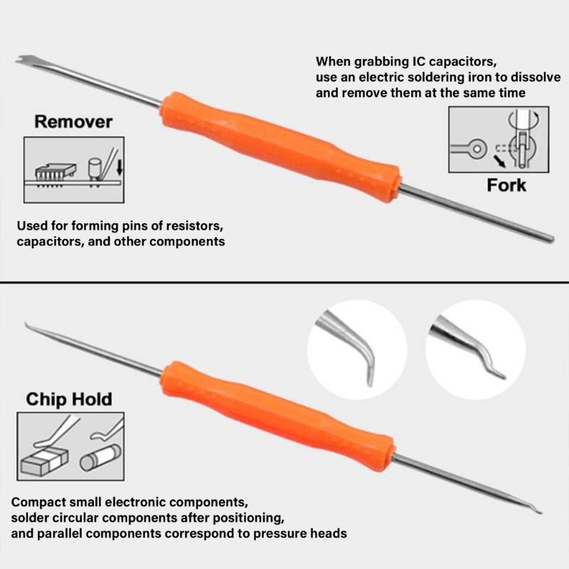 6Pcs Welding Assist Disassemble Tool Soldering Solder Iron Electronic Heat Assist Repair Tool for Electronic Components