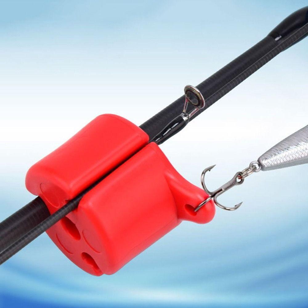 2Pcs Fishing Rod Holder Fishing Rod Clip Multifunctional Fishing Rod Fixer Wall Mounted Fishing Pole Straps Non-Slip Durable