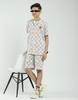 MONTE CARLO Boys Regular Fit Printed Half Sleeve Bermuda Set