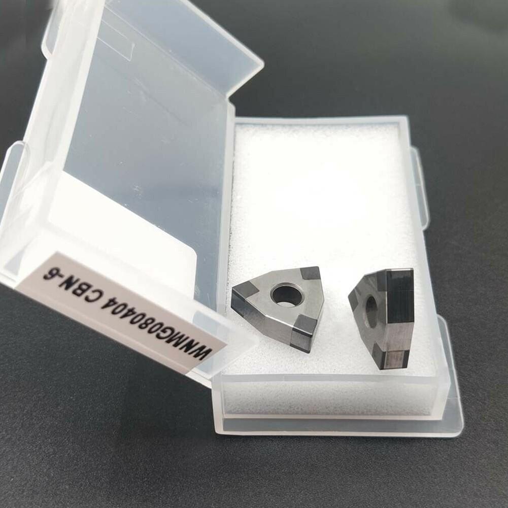 2PCS WNMG080404 CBN WNMG431 CBN Boron Nitride  Insert for Steel,cast Iron